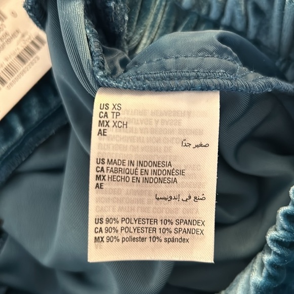 INC International Concepts Teal Green Velvet Jogger Pants Size XS New with tags! - Picture 10 of 10